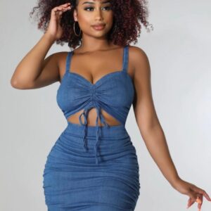 Fine As Wine Denim dress