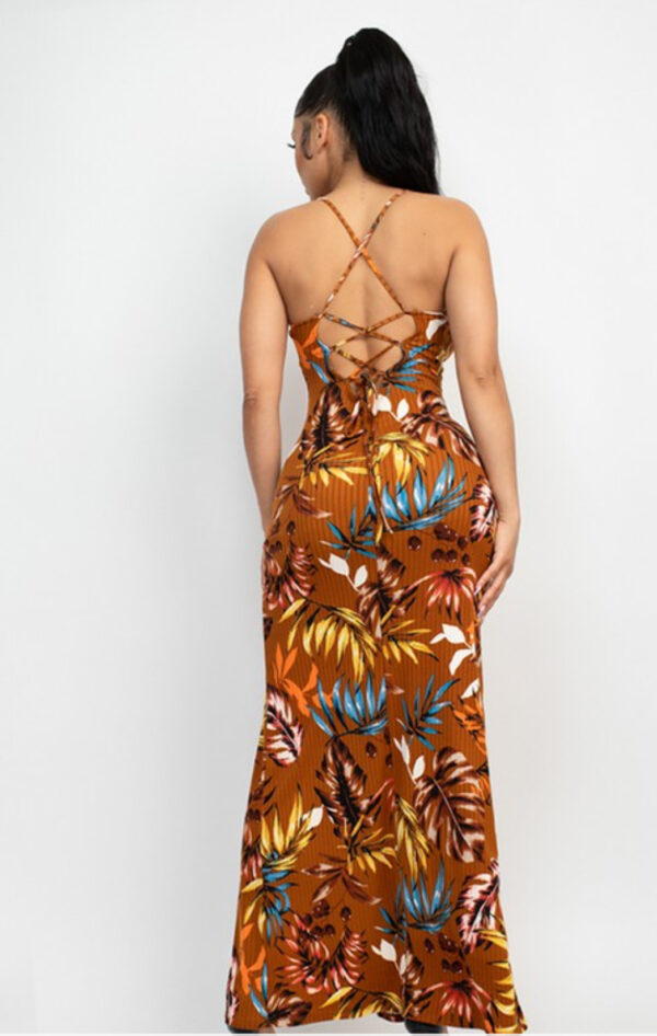 Pretty Brown Summer Dress - Image 3